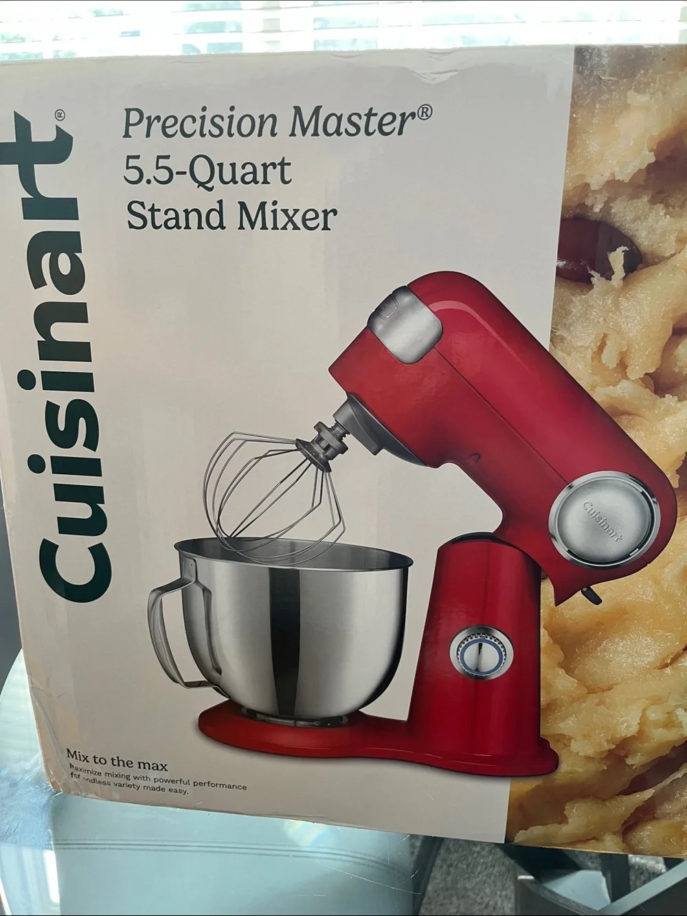 Cuisinart Red Tilt-Head Stand Mixer with Stainless Bowl